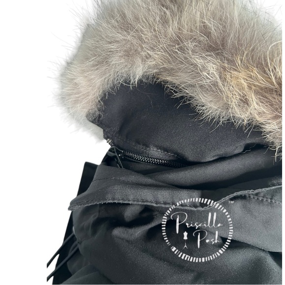 Canada Goose Expedition Parka Heritage Black Long With Fur Hood - Picture 14 of 15